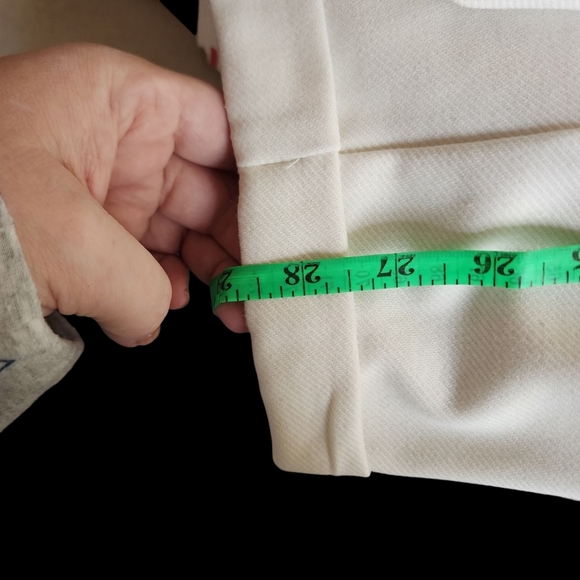 Nine West Tapered Fit Dress Pants Size 18 White Cream Workwear Career Trouser - Picture 10 of 16